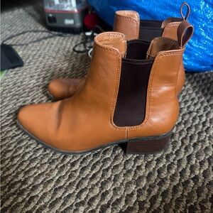 Brown Leather Ankle Boots